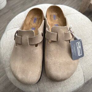 Birkenstock Boston Suede Taupe